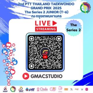 📣ช่องทางรับชม

การแข่งขัน 2nd  PTT Thailand Taekwondo Grand Prix 2025 Series 2 Junior (T6)

ณ อาคารเฉลิมราชสุดากีฬาสถาน ชั้น 4 (CU Sports Complex) จุฬาลงกรณ์มหาวิทยาลัย

ในระหว่างวันที่ 12-13 กรกฎาคม 2568👇🏻