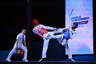 ภาพบรรยากาศการแข่งขัน Bangkok 2025 World Taekwondo Grand Prix Challenge ณ อินดอร์สเตเดียม หัวหมาก  ในวันสุดท้าย วันที่ 24 พฤศจิกายน 2568  ช่วงเช้า 👇🏻🇹🇭🥋