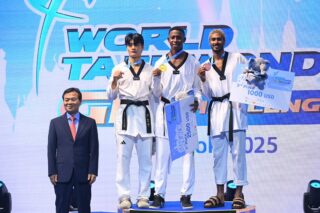 ภาพบรรยากาศการแข่งขัน Bangkok 2025 World Taekwondo Grand Prix Challenge ณ อินดอร์สเตเดียม หัวหมาก  ในวันสุดท้าย วันที่ 24 พฤศจิกายน 2568   👇🏻🇹🇭🥋