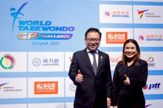 วันที่ 24  พฤศจิกายน 2568 คุณวณิฐารัตน์ บุญศุภนิตย์ ผู้ช่วยกรรมการผู้จัดการ สายงานสื่อสารภาพลักษณ์องค์กร ธนาคารอาคารสงเคราะห์  เยี่ยมชมและให้กำลังใจนักกีฬาในการแข่งขัน  Bangkok 2025 World Taekwondo Grand Prix Challenge ณ อินดอร์สเตเดียม หัวหมาก   โดยมีคุณธนฑิตย์ รักตะบุตร เลขาธิการสมาคมฯ ให้การต้อนรับ🙏🏻🥋🇹🇭