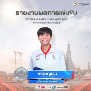 🎉ขอแสดงความยินดี🎉
กับ
🥈นางสาวพรรณนภา  หาญสุจินต์ 
🇹🇭  รุ่นน้ำหนักไม่เกิน 57 กิโลกรัม

ได้รับรางวัลเหรียญเงิน🥈

ในการแข่งขันกีฬาซีเกมส์ ครั้งที่ 33  
ณ ไอส์แลนด์ฮอลล์  ศูนย์การค้าแฟชั่นไอส์แลนด์ 
วันเสาร์ที่ 13 ธันวาคม 2568 

ขอแสดงความยินดีด้วยนะคะ 🎉🇹🇭👍🏻