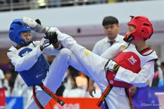 ภาพบรรยากาศการแข่งขัน G H Bank เทควันโดชิงชนะเลิศแห่งประเทศไทย  ประจำปี 2569 ประเภทต่อสู้  ในวันที่สี่ วันที่ 29 มีนาคม 2569 ณ อาคารนนทบุรียิมเนเซียม  สนามกีฬาองค์การบริหารส่วนจังหวัดนนทบุรี👇🏻