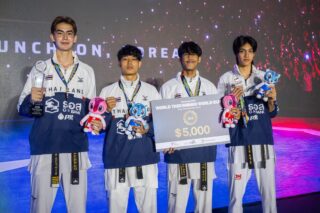 สรุปผลการแข่งขันในรายการ Chuncheon 2026 World Taekwondo World Cup Team Championships Series ณ เมืองชุนชอน ประเทศเกาหลีใต้ ในระหว่างวันที่ 14-16 กรกฎาคม 2569 

นักกีฬาเทควันโดทีมชาติไทยสามารถทำผลงานได้ 1 เหรียญทองแดง ได้แก่

🥉ประเภททีมชาย  
🇹🇭นายบัลลังก์ ทับทิมเเดง        
🇹🇭นายกฤตยชญ์   พร้อมปัจจุ        
🇹🇭นายธนาธร   แซ่โจ            
🇹🇭นายแจ็ค วูดี้ เมอเซอร์        

ขอแสดงความยินดีด้วยนะคะ👍🏻🥋🇹🇭🎉🎊